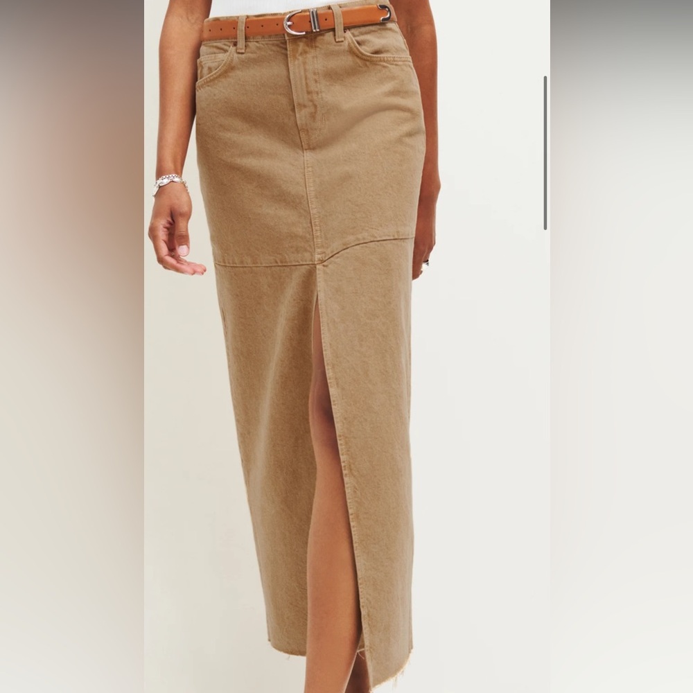 Tazz Maxi Denim Skirt